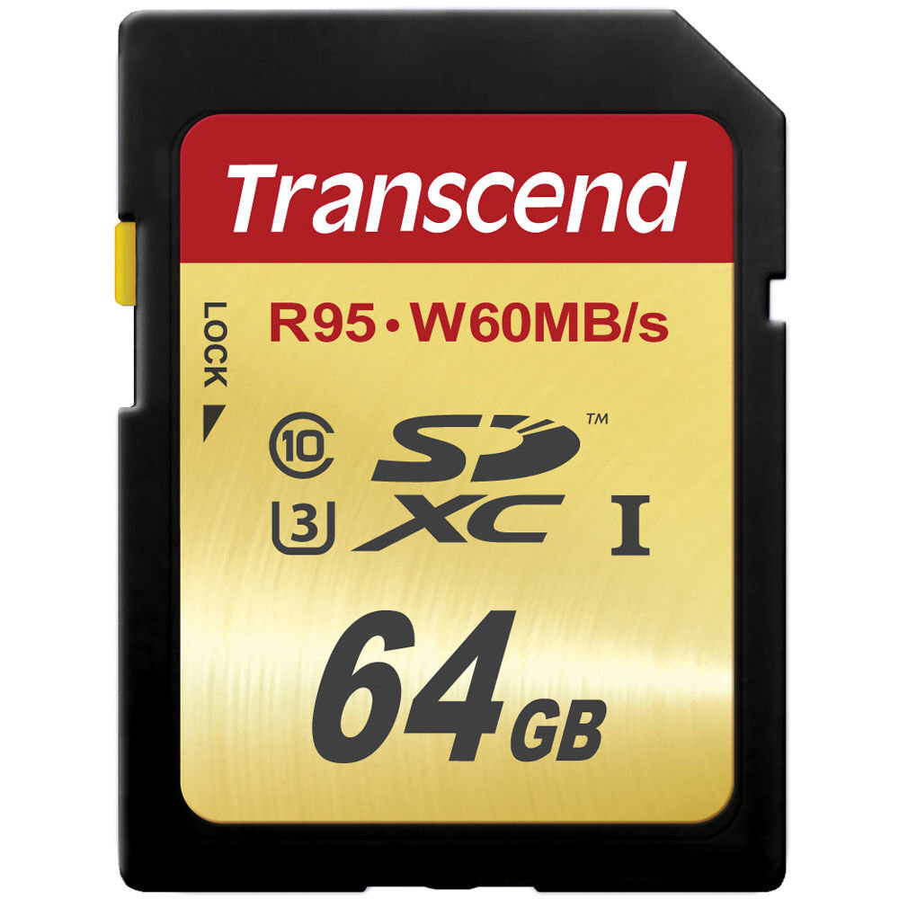 Atmiņas karte Transcend 64GB SDXC UHS-I U3 10 klase cena un informācija | Atmiņas kartes fotokamerām | 220.lv