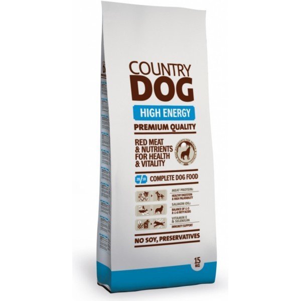 Sausā barība pieaugušiem, aktīviem suņiem Country dog high energy 15 kg cena un informācija | Sausā barība suņiem | 220.lv