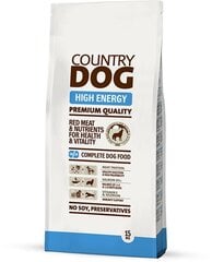 Sausā barība pieaugušiem, aktīviem suņiem Country dog high energy 15 kg цена и информация | Сухой корм для собак | 220.lv