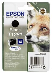 Картридж Epson T1281, черный, 5.9 мл, для SX125/130/425W/S22/BX305 цена и информация | Картриджи для струйных принтеров | 220.lv