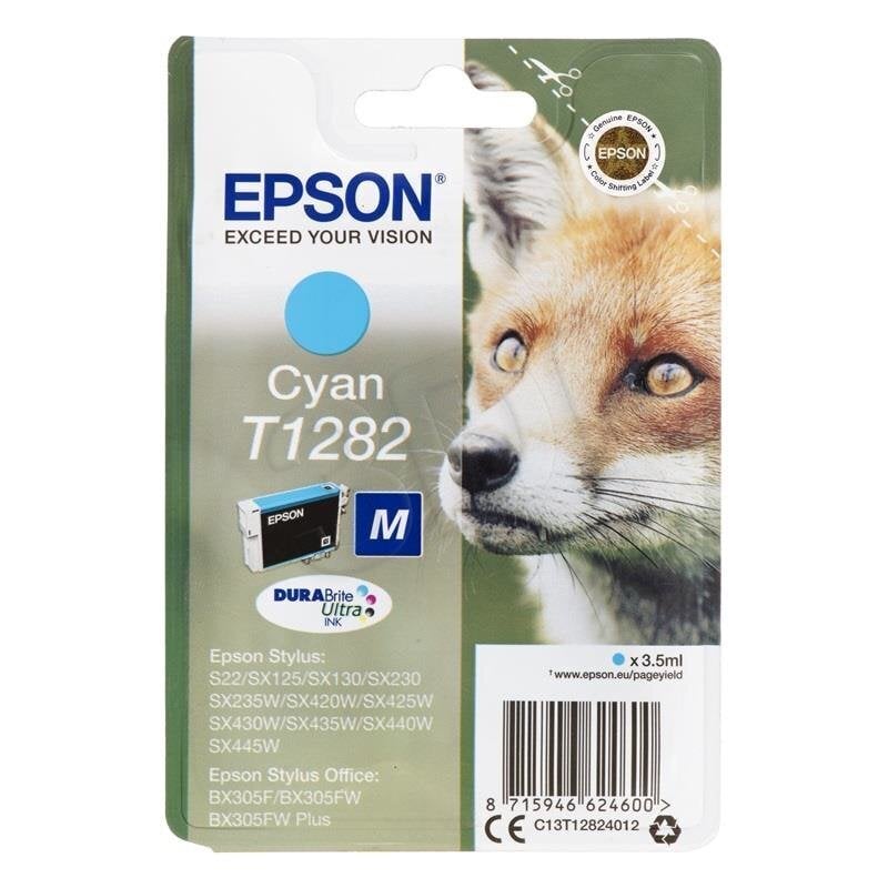 Epson T1282 Ink Cartridge, Cyan cena un informācija | Tintes kārtridži | 220.lv