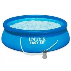 Baseins Intex Easy Set 396x84 cm, ar filtru cena un informācija | Baseini | 220.lv