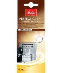 Tīrīšanas tabletes Melitta Perfect Clean Espresso Machines, 4 gab. цена и информация | Очистители | 220.lv