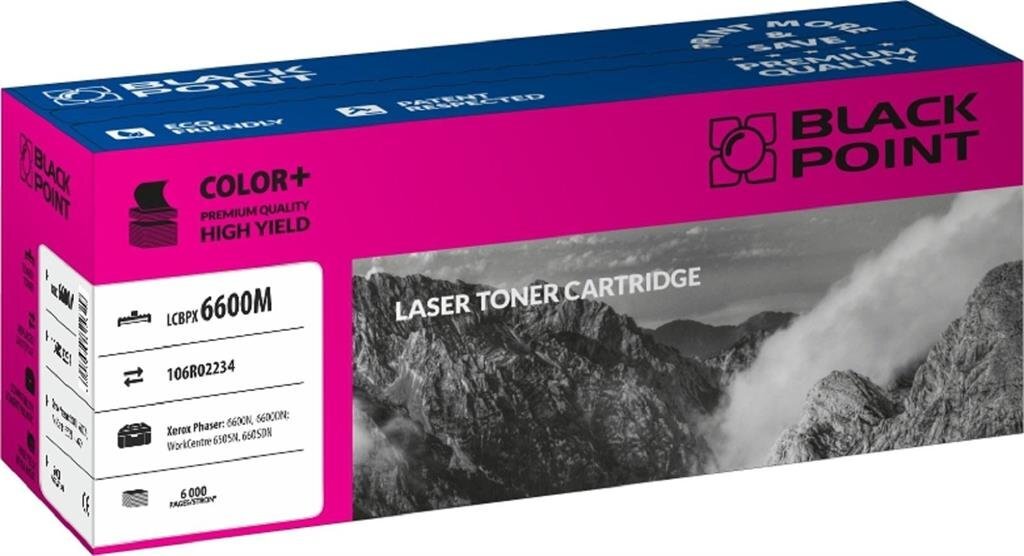 Toner Black Point LCBPX6600M | magenta | 6 000 pp | Xerox 6600N / 6600DN / 6605N цена и информация | Kārtridži lāzerprinteriem | 220.lv