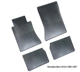 Gumijas paklājiņi Mercedes-Benz W 124 1984-1997 cena un informācija | Gumijas paklājiņi pēc auto modeļiem | 220.lv