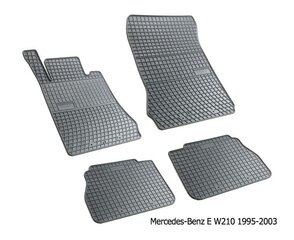 Набор резиновых ковриков Mercedes-Benz E-Class W210 1995-2003 цена и информация | Модельные резиновые коврики | 220.lv