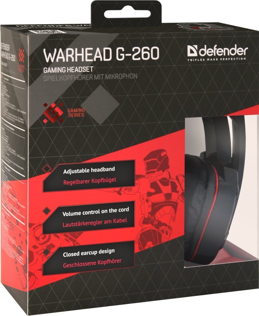 Defender Warhead HNG-260 цена и информация | Austiņas | 220.lv