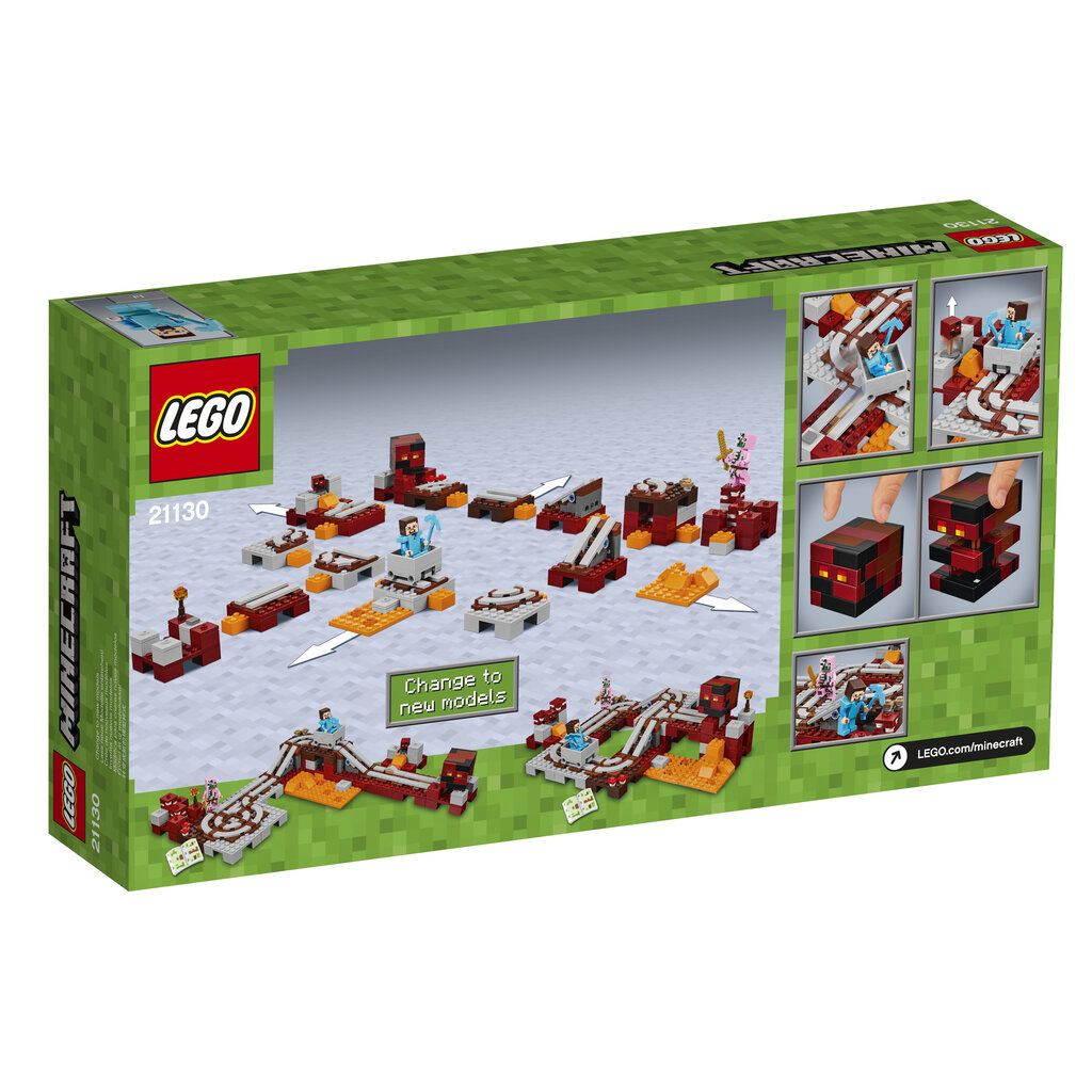21130 LEGO® Minecraft The Nether geležinkelis цена и информация | Konstruktori | 220.lv
