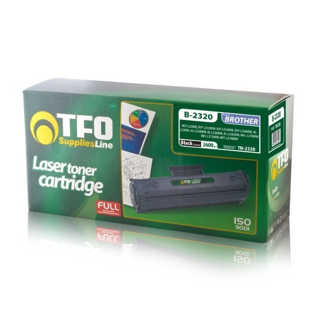 TFO Brother TN-2320 Lāzedrukas kasete priekš DCP-L2500D MFC-L2700DN 2.6K Lapas HQ Premium Analogs cena un informācija | Kārtridži lāzerprinteriem | 220.lv