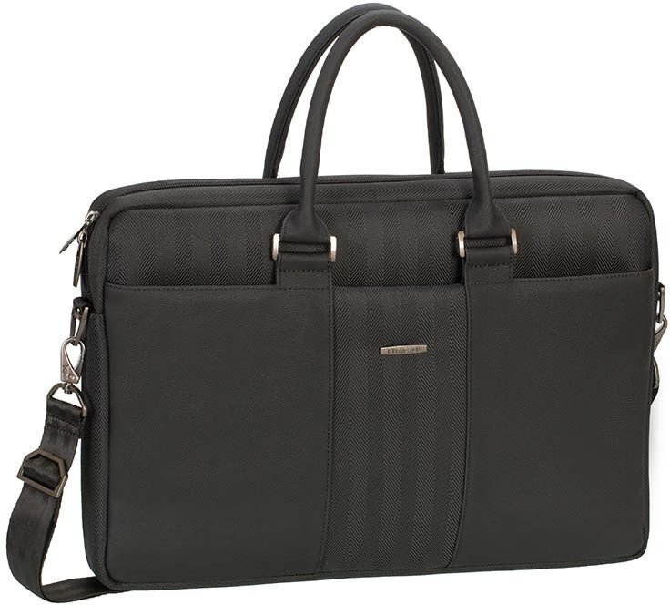 Datora soma RIVACASE 8135, 15.6", melna cena un informācija | Somas portatīvajiem datoriem | 220.lv