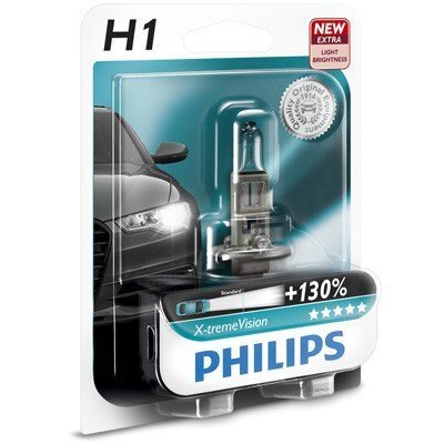 Philips H1 12V/55W +130% X-treme Vision цена и информация | Auto spuldzes | 220.lv