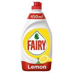 Средство для мытья посуды Fairy Lemon, 0,45 л цена и информация | Средства для мытья посуды | 220.lv