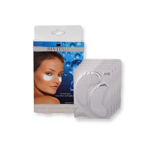 Maska ādai ap acīm Revitale Collagen & Q10 Anti-wrinkle 5x2 gab. cena un informācija | Sejas maskas, acu maskas | 220.lv