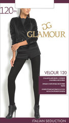 Zeķubikses sievietēm Glamour Velour 120 DEN, tumši brūnas цена и информация | Колготки | 220.lv