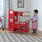 Bērnu vintedža virtuve Kidkraft, sarkana, 53173 cena un informācija | Rotaļlietas meitenēm | 220.lv