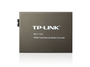 TP-Link 20KM/FX-TX MC111CS цена и информация | Маршрутизаторы (роутеры) | 220.lv