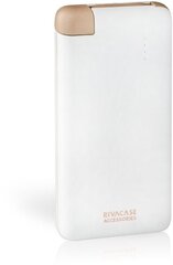 Внешний аккумулятор RivaCase VA 2004 4000mAh, белый цена и информация | Зарядные устройства Power bank | 220.lv