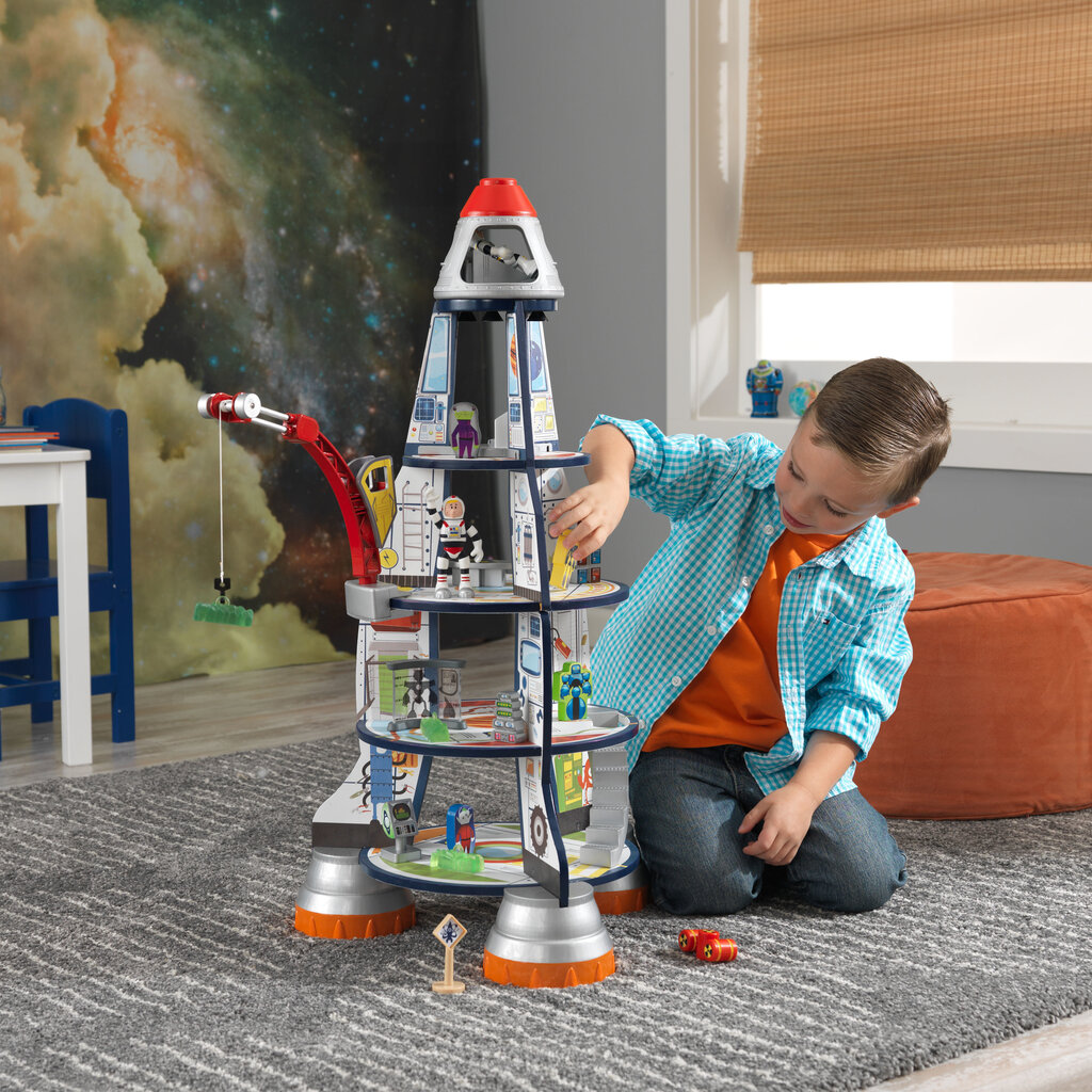 Raķete Kidkraft Rocket Ship Play Set, 63443 cena un informācija | Rotaļlietas zēniem | 220.lv