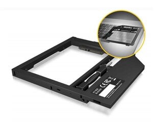 Icy Box Adapter for 2.5'' HDD/SSD in Notebook DVD bay цена и информация | Внутренние жёсткие диски (HDD, SSD, Hybrid) | 220.lv