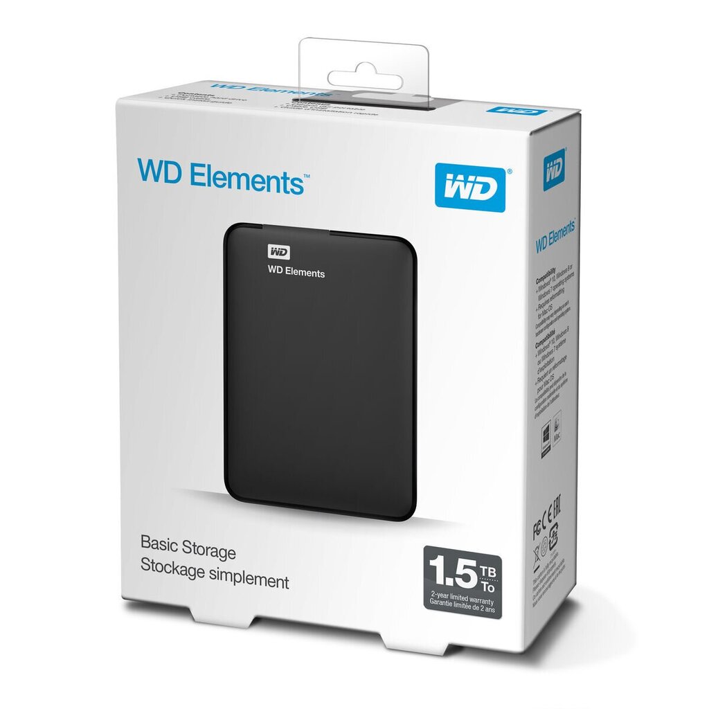 Western Digital WDBU6Y0015BBK-WESN 1,5 TB cena un informācija | Ārējie cietie diski | 220.lv