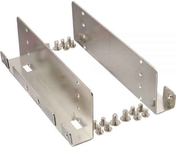 Gembird Metal mounting frame for 4 pcs x 2.5'' SSD to 3.5'' bay (MF-3241) cena un informācija | Komponentu piederumi | 220.lv