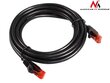 Maclean MCTV-739 Patchcord UTP cat6 Cable plug-plug 15m black цена и информация | Kabeļi un vadi | 220.lv