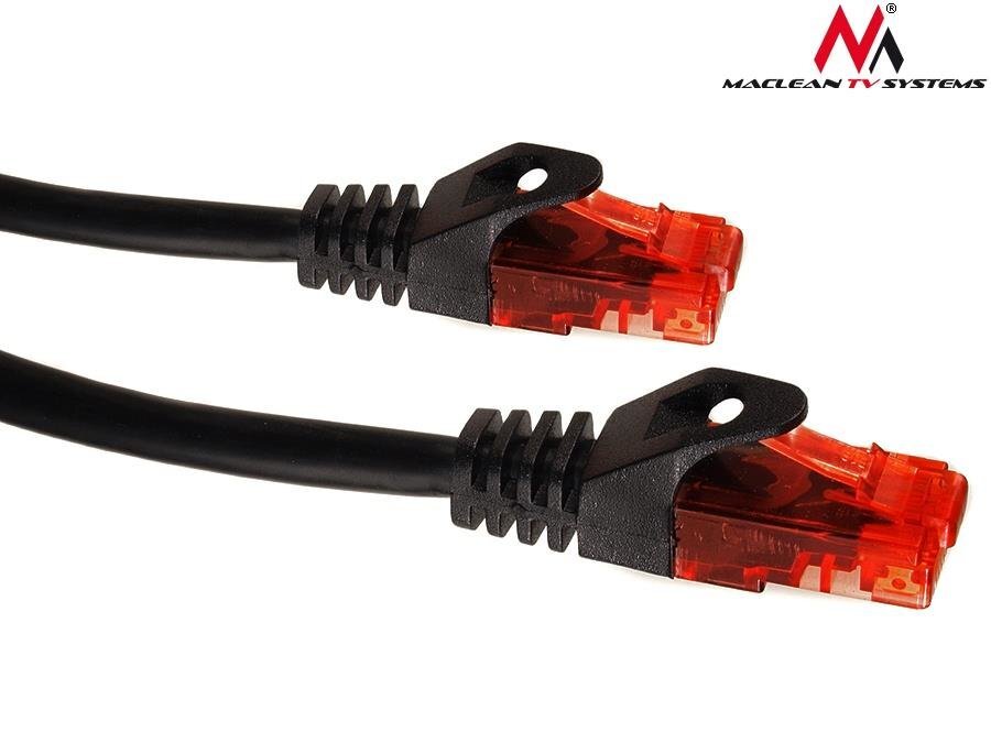 Maclean MCTV-739 Patchcord UTP cat6 Cable plug-plug 15m black цена и информация | Kabeļi un vadi | 220.lv