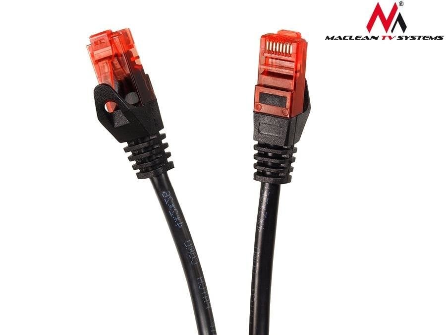 Maclean MCTV-741 Patchcord UTP cat6 Cable plug-plug 20m black cena un informācija | Kabeļi un vadi | 220.lv