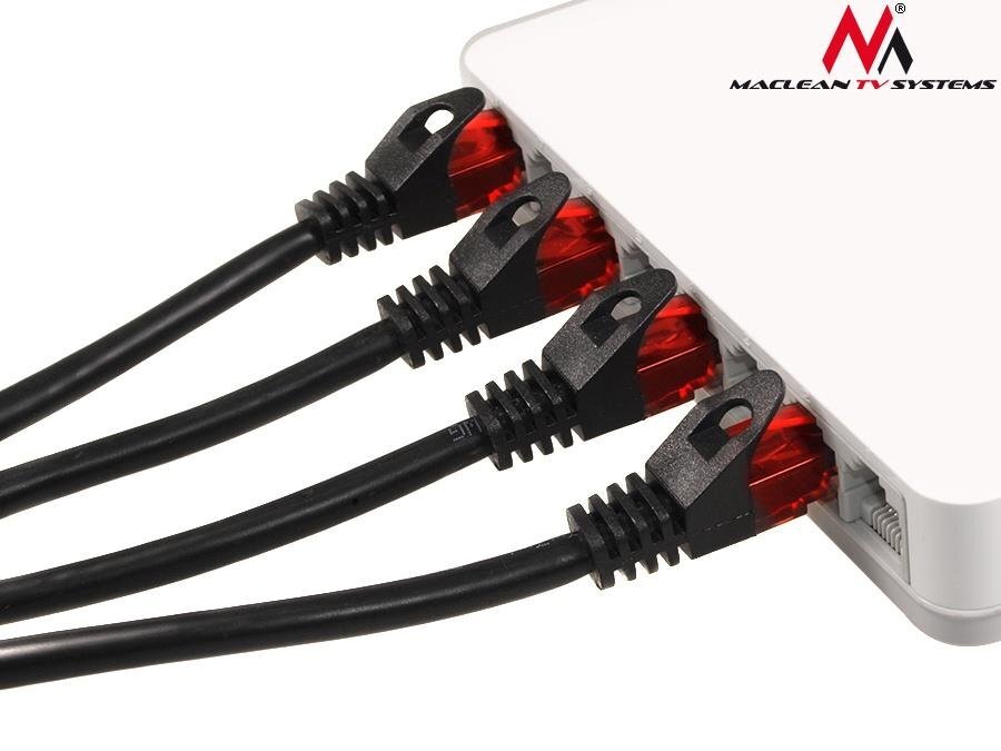 Maclean MCTV-741 Patchcord UTP cat6 Cable plug-plug 20m black cena un informācija | Kabeļi un vadi | 220.lv