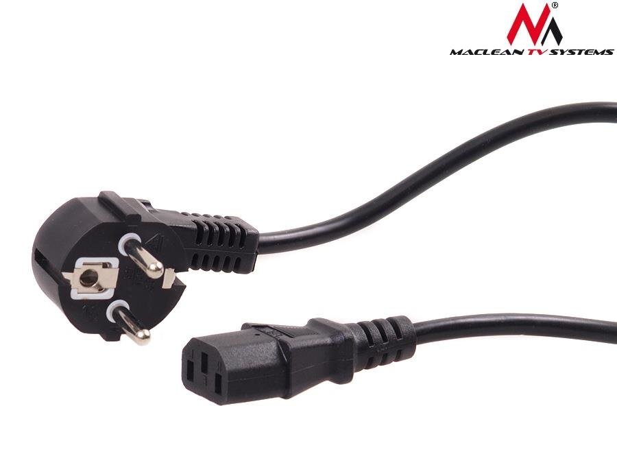 Maclean MCTV-801 Power cable 3 pin 5M plug EU cena un informācija | Kabeļi un vadi | 220.lv