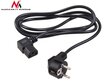 Maclean MCTV-803 Angled power cable 3 pin 3M plug EU cena un informācija | Kabeļi un vadi | 220.lv