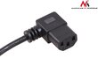 Maclean MCTV-803 Angled power cable 3 pin 3M plug EU cena un informācija | Kabeļi un vadi | 220.lv