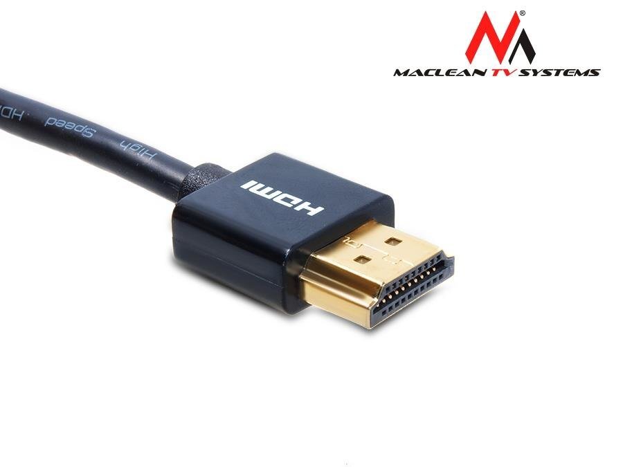 Maclean MCTV-711 1m HDMI-miniHDMI SLIM v1.4 cena un informācija | Kabeļi un vadi | 220.lv