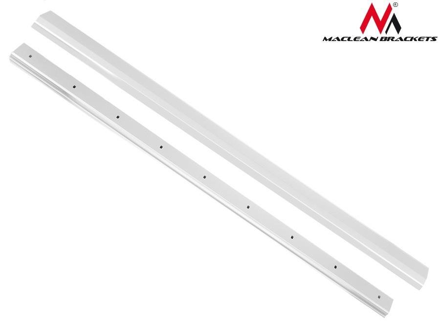 Cable cover strip Maclean MC-693 W 60x20x750mm Aluminum straight open and order cena un informācija | Kabeļi un vadi | 220.lv