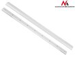 Cable cover strip Maclean MC-693 W 60x20x750mm Aluminum straight open and order cena un informācija | Kabeļi un vadi | 220.lv