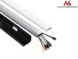 Cable cover strip Maclean MC-693 W 60x20x750mm Aluminum straight open and order cena un informācija | Kabeļi un vadi | 220.lv