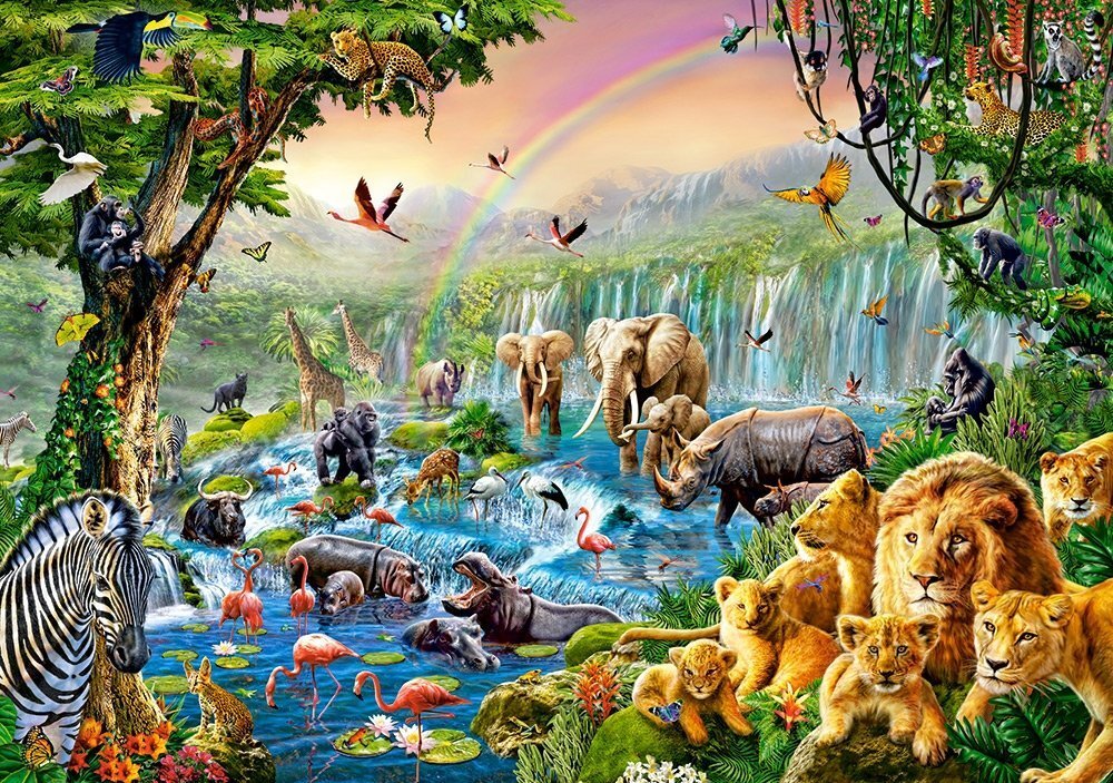 Puzle Puzzle Castorland Jungle River, 500 det. цена и информация | Puzles, 3D puzles | 220.lv