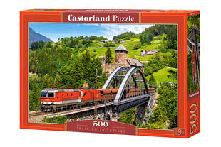 Puzle Castorland Train On The Bridge, 500 det. цена и информация | Пазлы | 220.lv