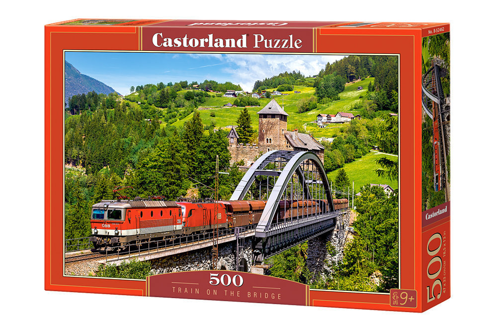 Puzle Castorland Train On The Bridge, 500 det. cena un informācija | Puzles, 3D puzles | 220.lv