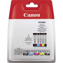 Картридж с Совместимый чернилами Canon PGI570/CLI571 Жёлтый Чёрный Циановый Розовый (5 pcs) цена и информация | Картриджи для струйных принтеров | 220.lv