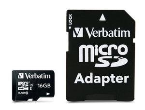 Verbatim atmiņas karte - 16GB Micro SDHC Adapter Class10 UHS-I cena un informācija | Verbatim TV un Sadzīves tehnika | 220.lv