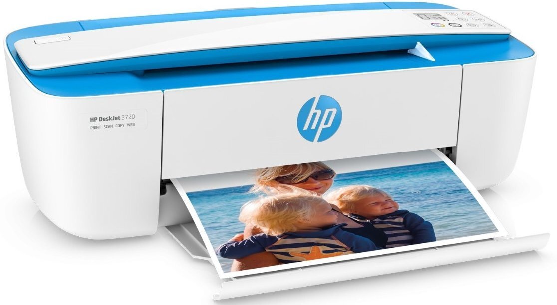 HP DeskJet 3720 tintes krāsaina daudzfunkcionalā ierīce cena un informācija | Printeri un daudzfunkcionālās ierīces | 220.lv