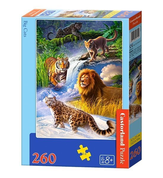 Puzle Castorland Big Cats 260 det. цена и информация | Puzles, 3D puzles | 220.lv