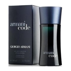 Armani Code for Men EDT 50ml cena un informācija | Vīriešu smaržas | 220.lv