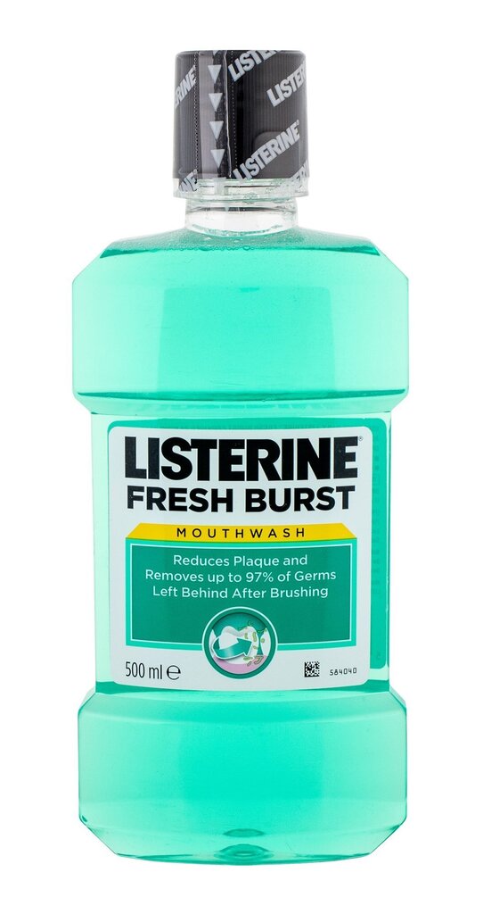 Mutes skalošanas līdzeklis Listerine Fresh Burst 500 ml cena un informācija | Zobu pastas, birstes | 220.lv