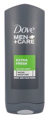 Dušas želeja vīriešiem Dove Men + Care Extra Fresh 400 ml cena un informācija | Dušas želejas, eļļas | 220.lv