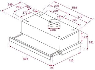 Teka TL6310 Inox цена и информация | Вытяжки на кухню | 220.lv