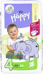 Autiņbiksītes Happy Maxi, 4. izmērs (8-18 kg), 66 gab. цена и информация | Подгузники | 220.lv