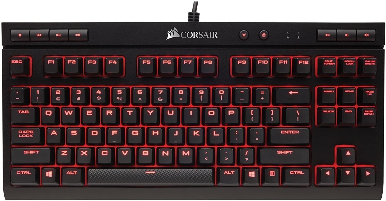Corsair Gaming K63 Red LED cena un informācija | Klaviatūras | 220.lv