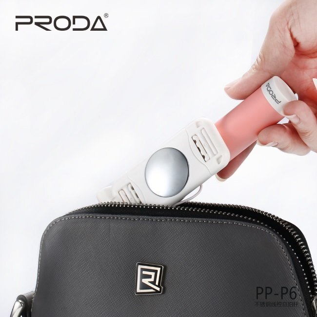 Remax PP-P6 Ultra Mini Pocket Selfie Stick Rozā цена и информация | Selfie Sticks | 220.lv